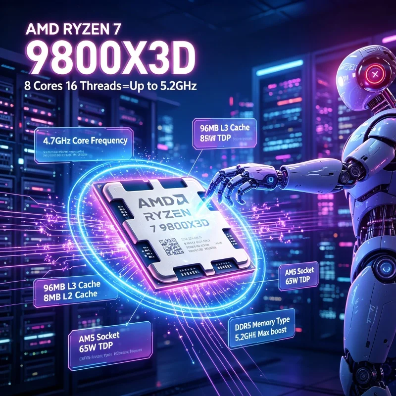 AMD 라이젠 7 9800X3D 콘텐츠 제작 및 게이밍 - Amd Cpu Ryzen 7 리뷰 및 가격