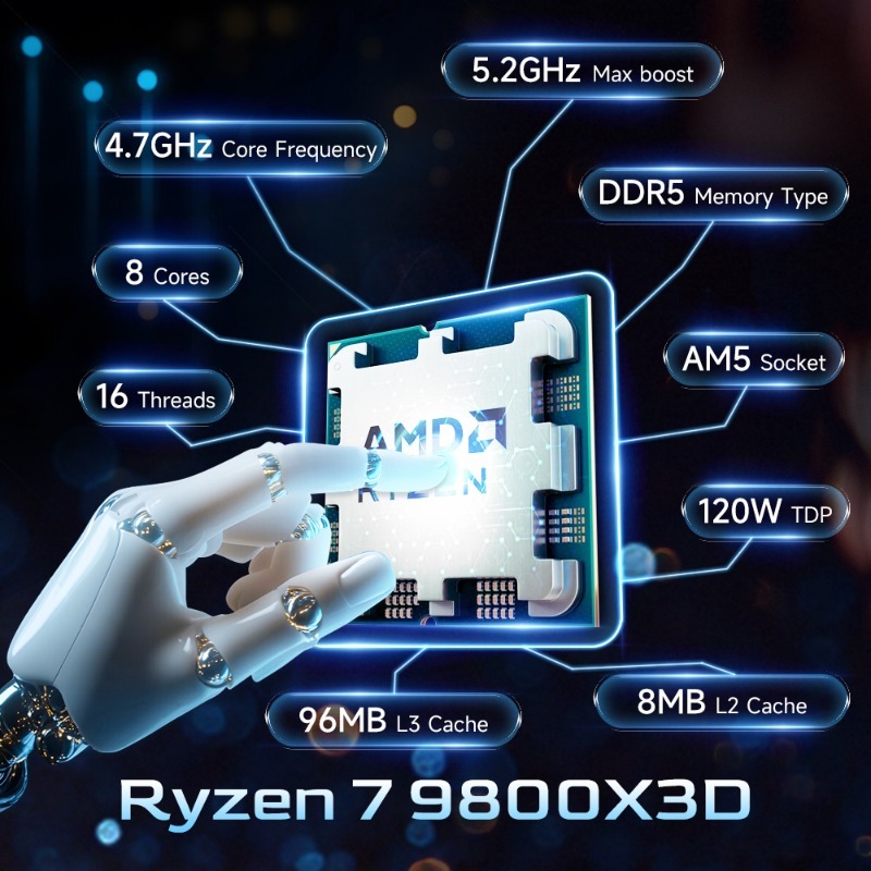 AMD 라이젠 7 9800X3D 콘텐츠 제작 및 게이밍 - Amd Cpu Ryzen 7 리뷰 및 가격